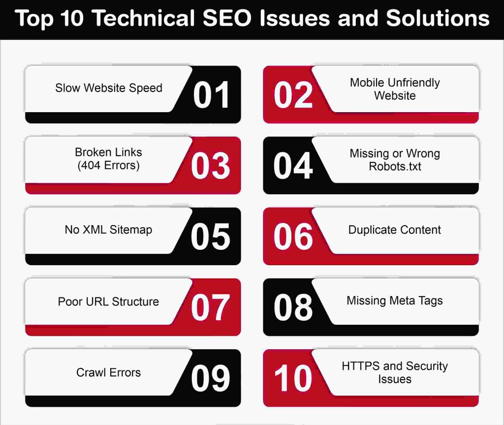 Top 10 Technical SEO Issues and Solutions